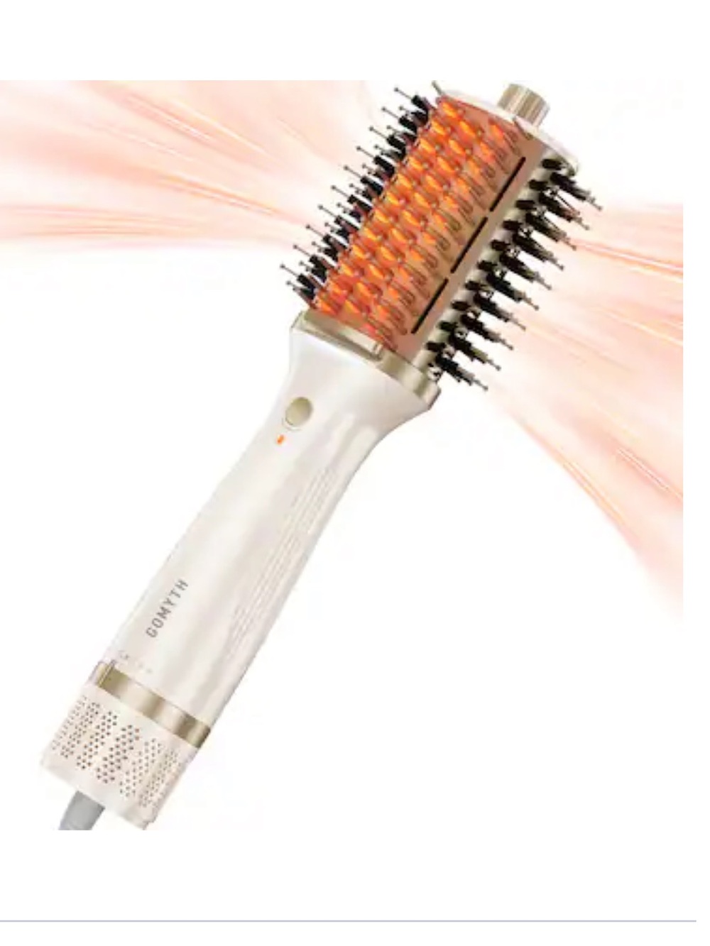 $115. GOMYTH V1 5-in-1 Ionic Blow Dryer Brush 1100W Pearly White New Open Box!